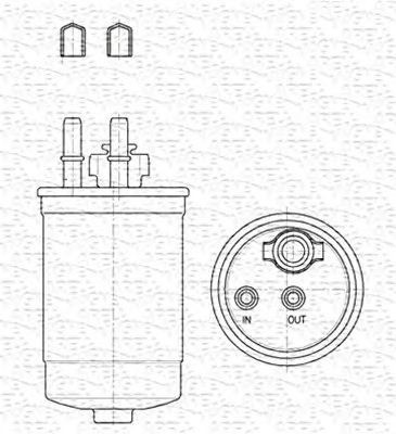 MAGNETI MARELLI 213908552000 -  Топливный фильтр